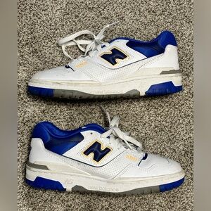 New Balance 550 Sz m7/ w8.5 Blue Yellow. Preowned Great condition